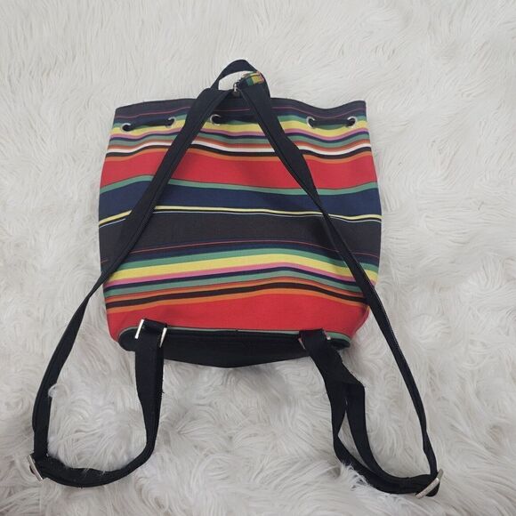 Vintage Kate Spade Striped Bucket Bag Backpack Sling main image 6
